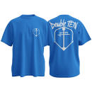 DOUBLE TEN ANKER BASESHIRT  POWDERBLUE BLACK BLUE